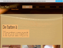 Tablet Screenshot of guitare-perrin.com